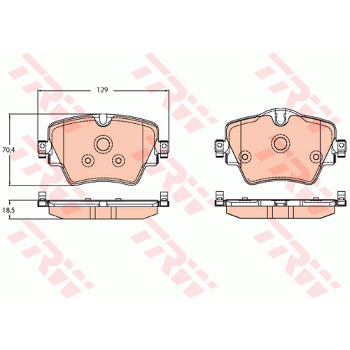 TRW DISC PAD SET GDB2098