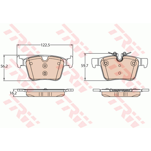 TRW DISC PAD SET GDB2110