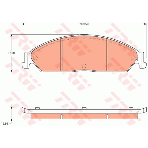 TRW DISC PAD SET GDB7633